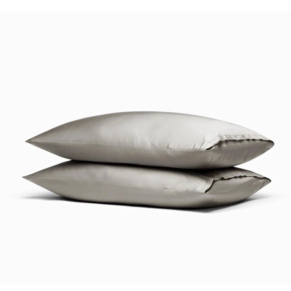 Cozy Earth 100% Premium Bamboo Viscose Pillowcase Set King Light Grey Luxury